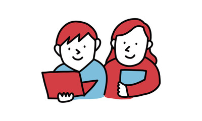 親子・先生と生徒・大人と子供　2人