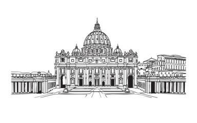 Obraz premium capitol building government engraving vector illustration 