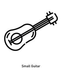 Fototapeta premium Camping Guitar Icon – Acoustic Instrument for Outdoor Campfire Music