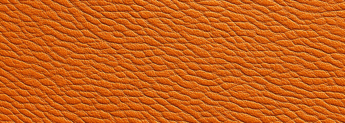 Orange leather texture background, seamless pattern