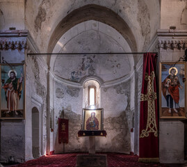 The Armenian monastery in the Crimea Surb Khach is a room with icons.