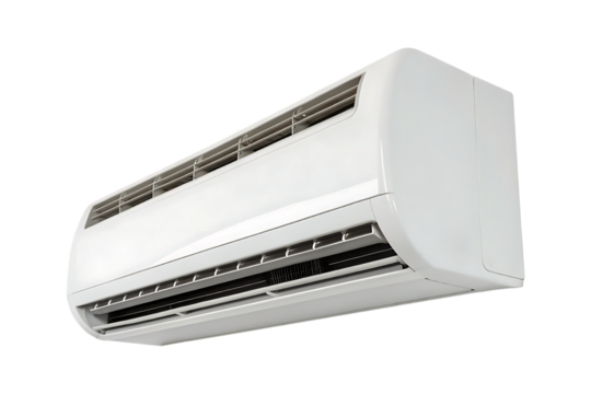 White air conditioner unit with horizontal vents image