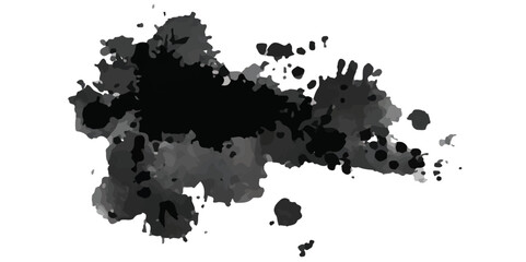 Abstract Black and White Ink Splats Creating a Grunge Effect . Black ink splatters on a white background. Suitable for graphic design projects or as a background for text or images	
