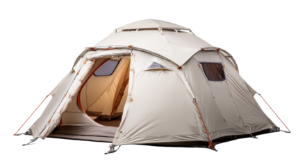 Camping tent setup for outdoor adventures provides shelter and protection during recreational trips and expeditions