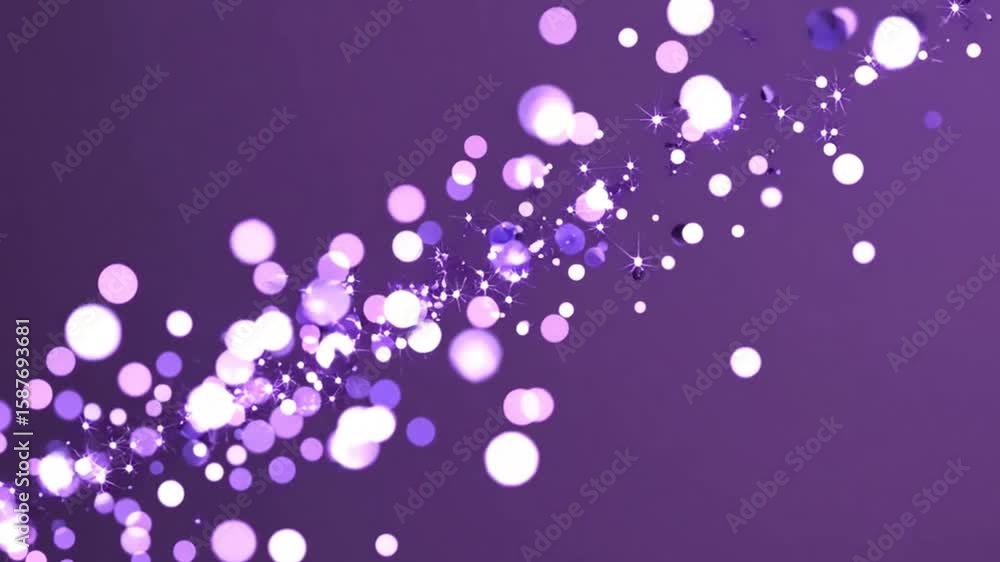 Aufkleber abstract shimmering bokeh lights on a purple background create an artistic visual