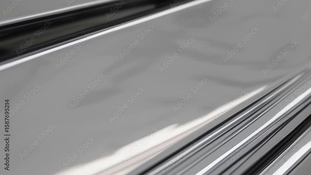Poster shiny metallic abstract with subtle texture, clean design and light reflection, perfect for modern c