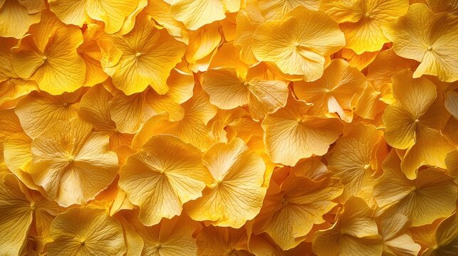 Yellow flower petals close-up - Powered by Adobe