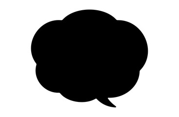 Vector illustration of a lively cartoon speech bubble