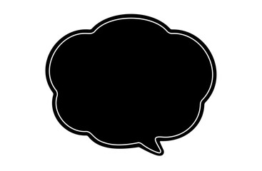 Vector illustration of a lively cartoon speech bubble