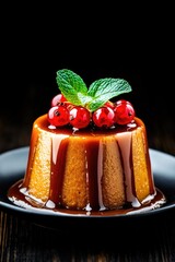 Dessert with Mint and Berries