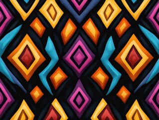 Colorful Diamond Pattern Background