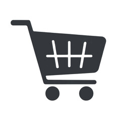 Action of Shopping, Iconic Cart Symbol, Digital Artwork, Online Store Environment, Modern Design, Minimalist Viewpoint, E-commerce Concept