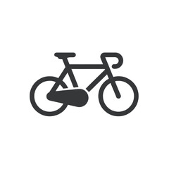 Cycling Action, Bicycle Icon, Urban Environment, Graphic Illustration, Modern Viewpoint, Sustainable Concept for Eco-Friendly Transport