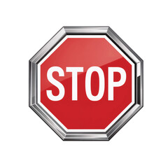 Essential Stop Symbol icon for Road Safety Awareness in Urban Environments, High-Resolution Graphic Design, Digital Art Perspective