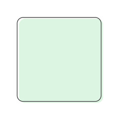 パステルカラーの線画の正方形- シンプルおしゃれな角丸のフレームや背景・バナーの素材