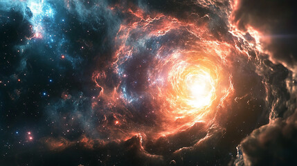 a photorealistic cosmic collapse planets