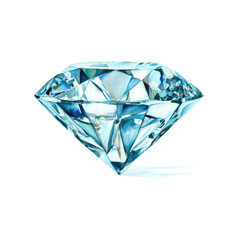 diamond on white background