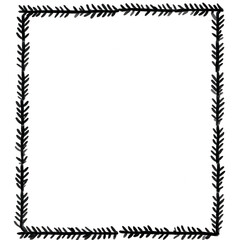 A decorative frame featuring elegant leaf motifs on a white background, ideal for enhancing presentations, invitations, or digital designs.