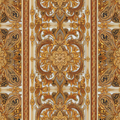 Islamic seamless pattern with golden ornament