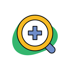 Obraz premium Zoom Out Icon vector stock illustration