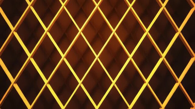 Grid of Wooden Beams Forming Diamonds