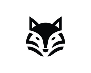 Fototapeta premium Geometric fox head vector icon design