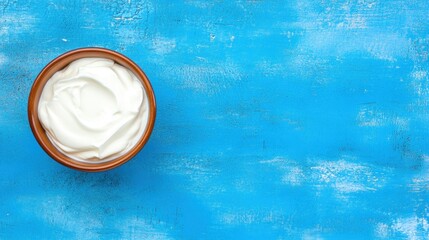 Bowl of creamy dairy product