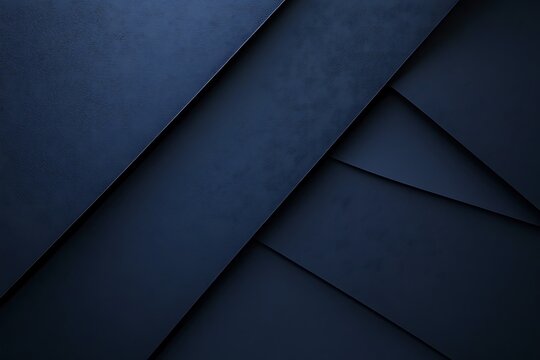 Textured dark blue geometric layers create a sophisticated abstract background