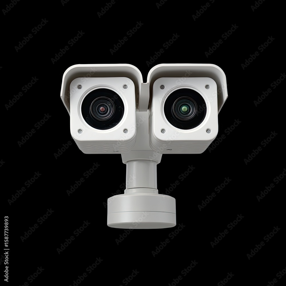 Poster dual lens observation device with modern design and versatile functionality for surveillance and sec
