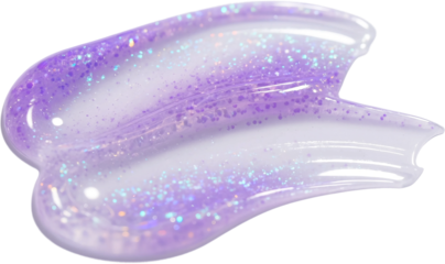 Holographic Purple Glitter Gel Swatch 