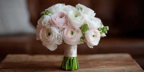 Ranunculus bouquet wedding flowers