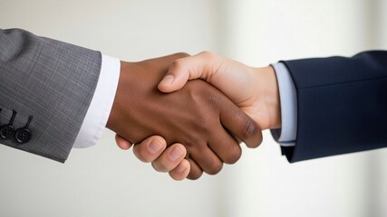 Two businessmen shaking hands