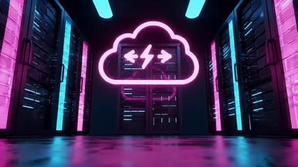 Neon Cloud Data Center Servers - Powered by Adobe