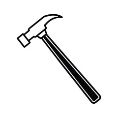 black hammer tool for construction and carpentry