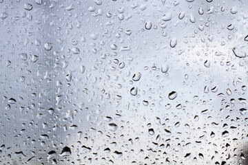 drops of water on the glass