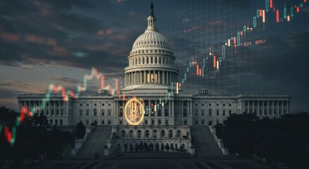 Fototapeta premium US Crypto Regulations Impacting Market Trends