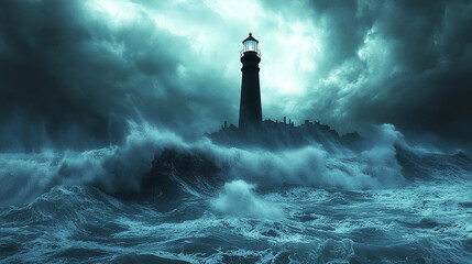 a breathtaking stormy ocean