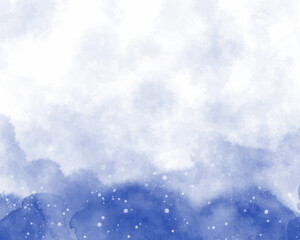 Abstract colorful watercolor for background. Digital art painting.