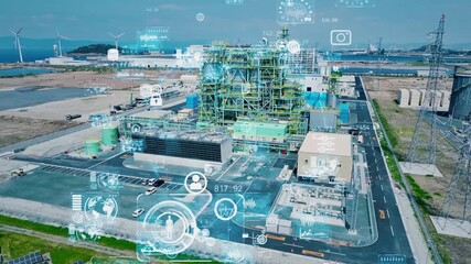 工場、バイオマス、発電所、産業、IIoT、DX、テクノロジー、環境、ドローン、空撮、未来、再生可能エネルギー、サステナブル、スマートグリッド、脱炭素、カーボンニュートラル、電力、エネルギー、CO2、エコ、インフラ、都市、再エネ、AI、IoT、ICT、EV、自動化、5G、センサー、ロボティクス、PLC、ESG、GX、EMS、PPA、LCA、ZEB、ゼロエミッション、スマート工場、グリーンテック、次世 - Powered by Adobe