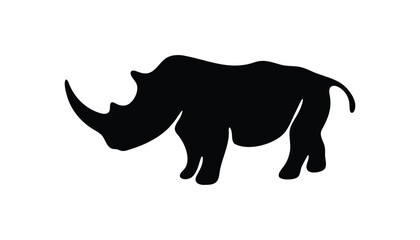 Rhino logo isolated on background. Vector illustration.