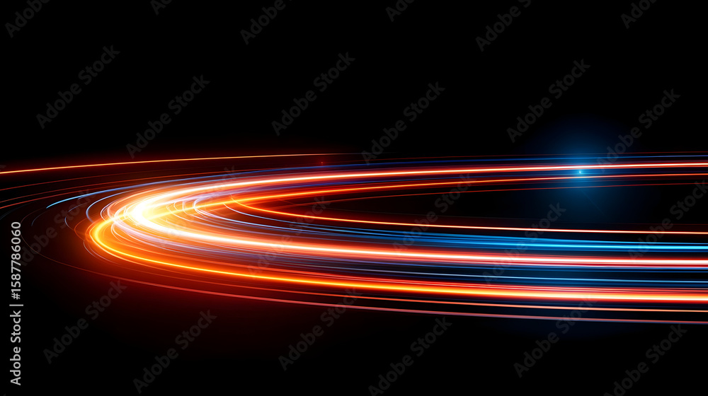 Poster abstract ring background with luminous swirling backdrop. light circles light effect. glowing cover.