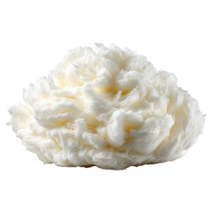 Puffy skincare for cold and irritation concept. Delicious whipped cream for desserts and beverages.