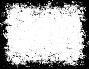 Grunge background is black and white