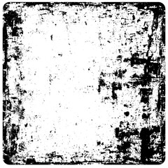 Grunge background is black and white