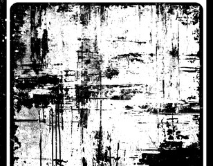 Grunge background is black and white
