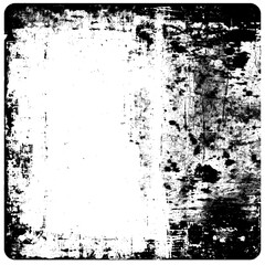 Grunge background is black and white