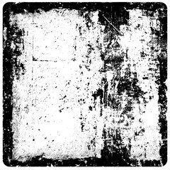 Grunge background is black and white
