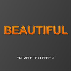 Beautiful fully editable colourful text effect 