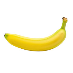 Fresh whole yellow banana fruit isolated product shot on white background