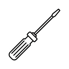 Fototapeta premium screwdriver isolated on white